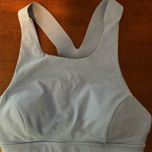 LULULEMON BABY BLUE HIGH NECK SPORTS BAR